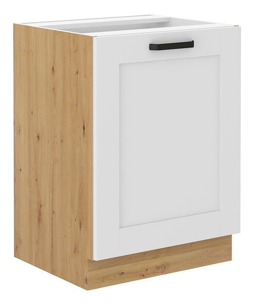 Spodní skříňka Lesana 2 (bílá + dub artisan) 60 D 1F BB 