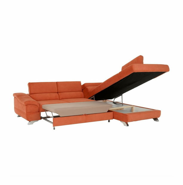 Rohová sedačka Lyng (oranžová) (P)