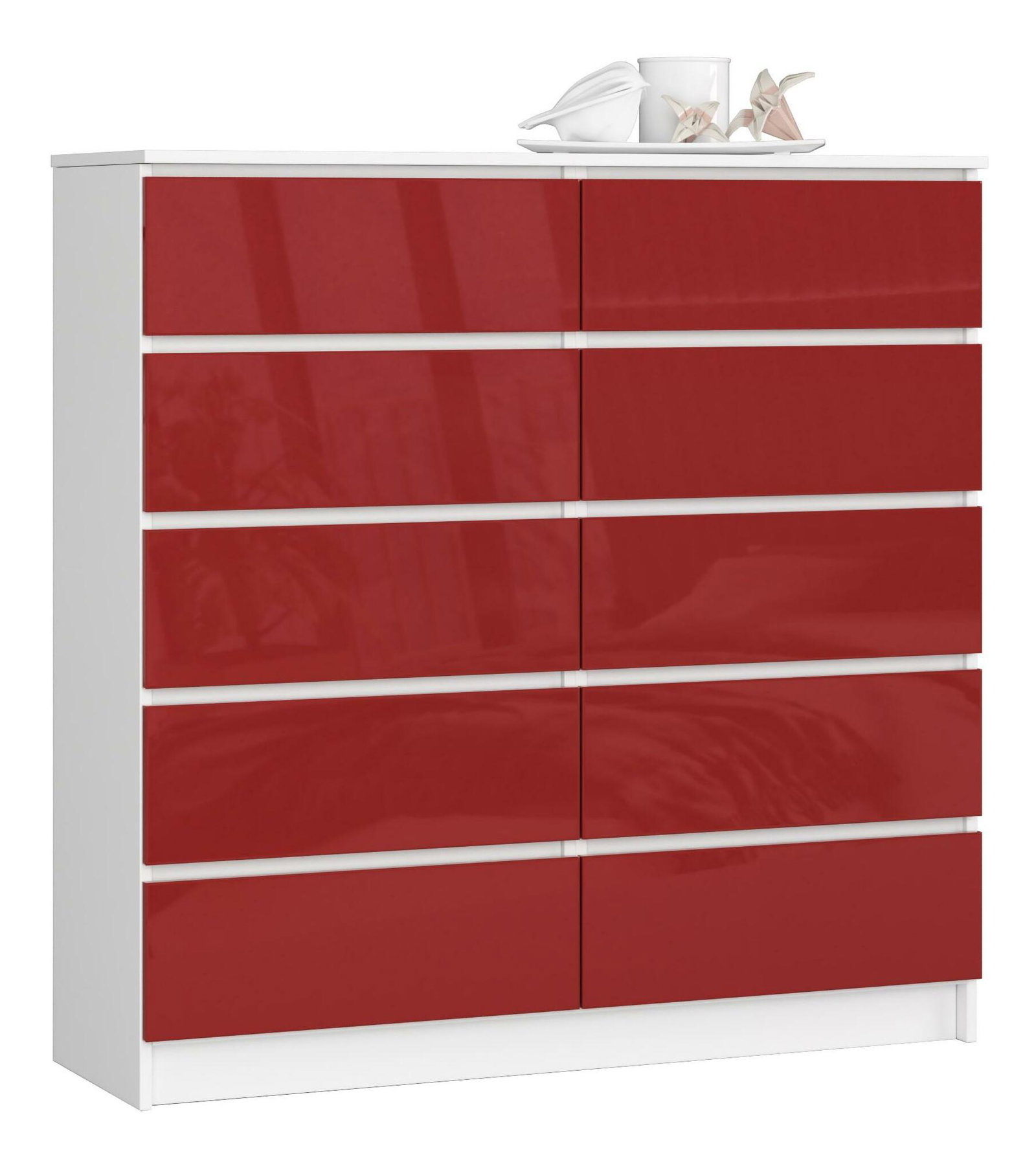 Komoda Kapil III (lesk červený)