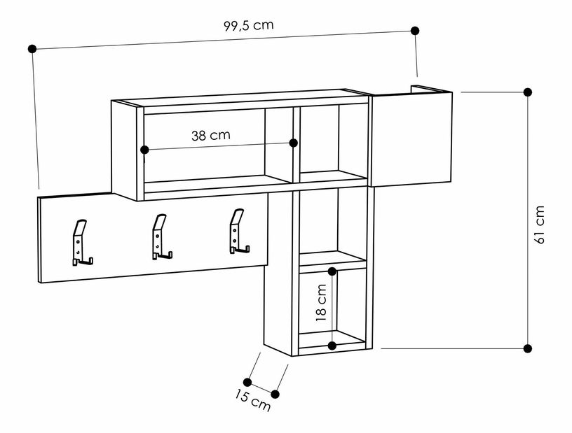 Věšáková panel Gamop