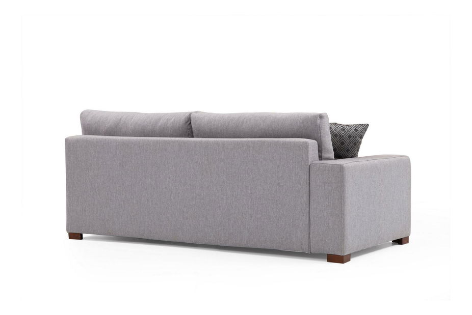 Rohová sedačka Lenusena (P) (světle šedá)