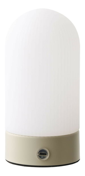 Stolní lampa Aselia (béžová + bílá)