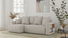 Rohová sedačka Solina (mléčná) (L)