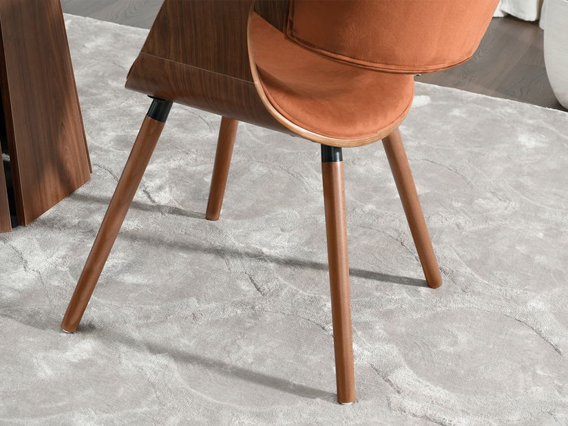 Jídelní židle Busque (měděná + ořech)