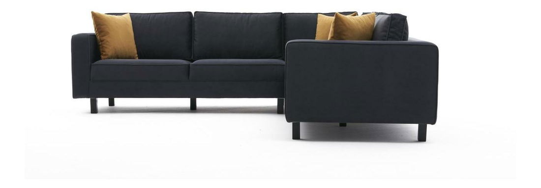 Rohová sedačka Kalen 2 (antracit + černá)