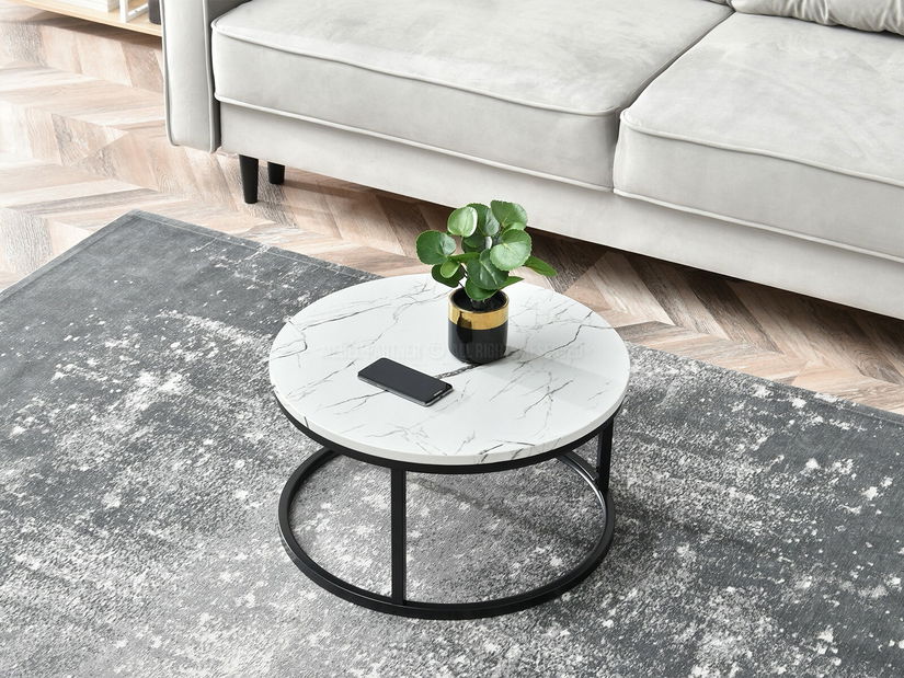 Konferenční stolek Kolja Stolek S (bílá + černá)