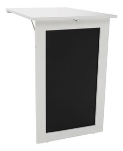 Skládací stůl na zeď s křídovou tabulí Zelman (bílá)