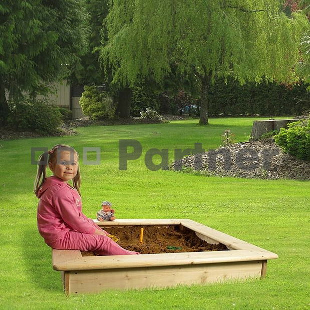 Zahradní pískoviště s poklopem