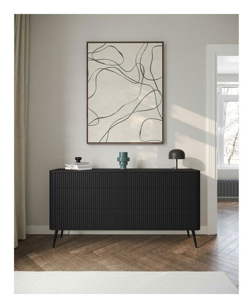 Komoda Oglio O2 (černá)