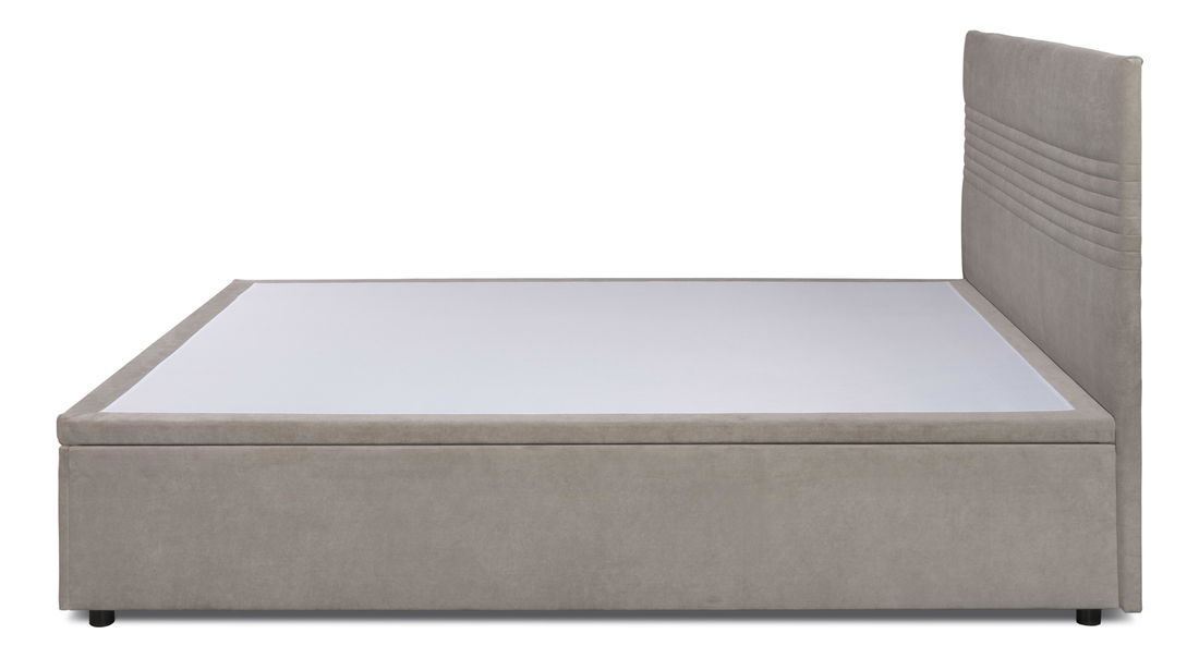 Manželská postel 160 cm Reiteradas (béžová) (s roštem) (s úl. prostorem)