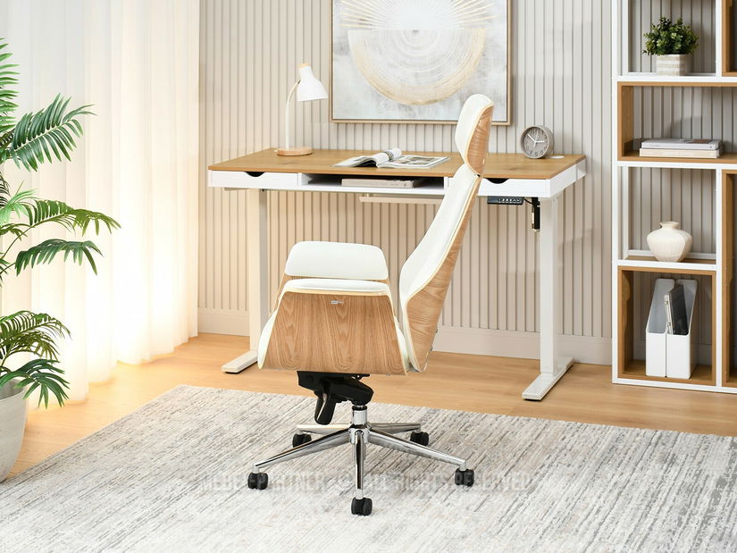 Kancelářské křeslo Lendirnard (krémová)