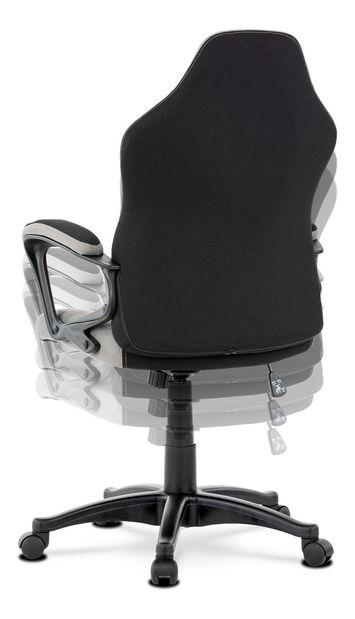 Kancelářská/herní židle Leira-L611-BLUE (černá + šedá + modrá)