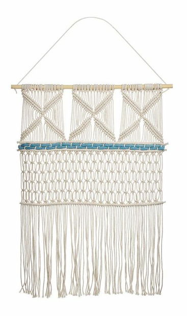 Nástěnná dekorace Kalza (béžová + modrá)