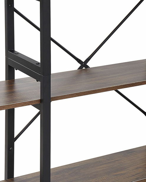 Regál DERRY (tmavé dřevo)