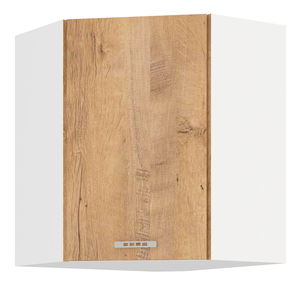 Rohová horní kuchyňská skříňka Sylrona 58 x 58 GN 72 1F (dub lefkas + bílá)