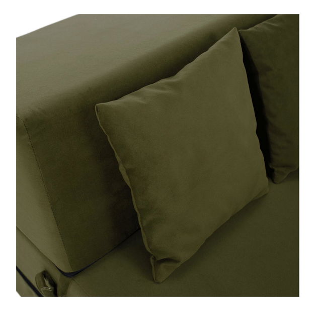 Rozkládací křeslo Plantearan (olivová)