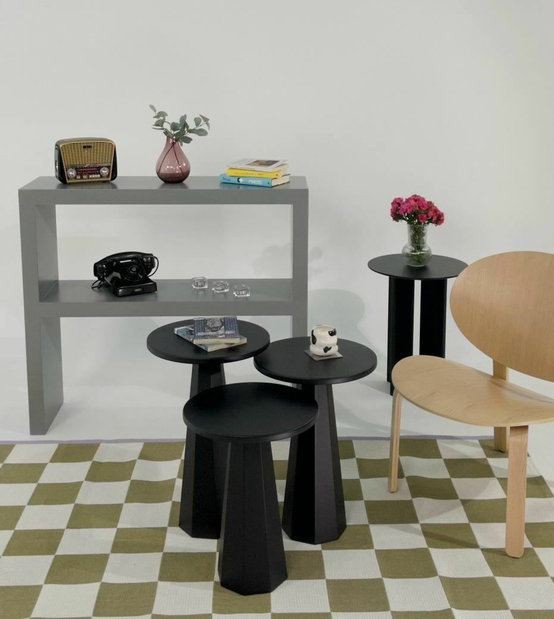 Set 2ks. příručních stolků Lilia (bílá)