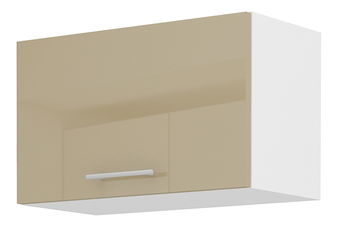 Horní kuchyňská skříňka Lavera 60 GU 36 1F (bílá + lesk cappucino)