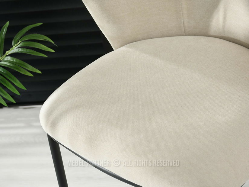 Barová židle Kurkum (béžová + černá)