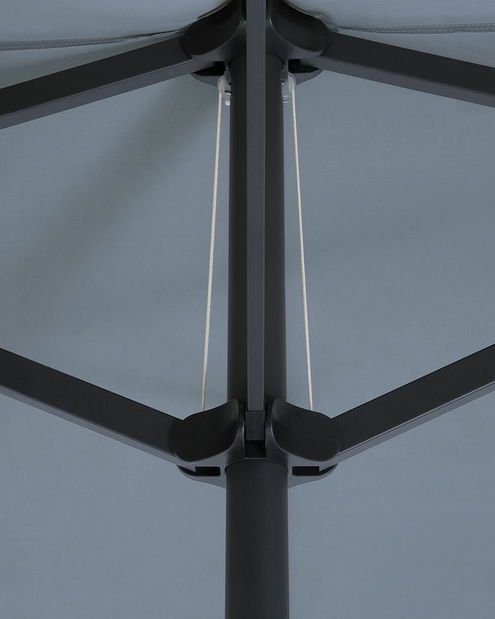 Slunečník 270x460x247 cm Silvania (tmavě šedá)