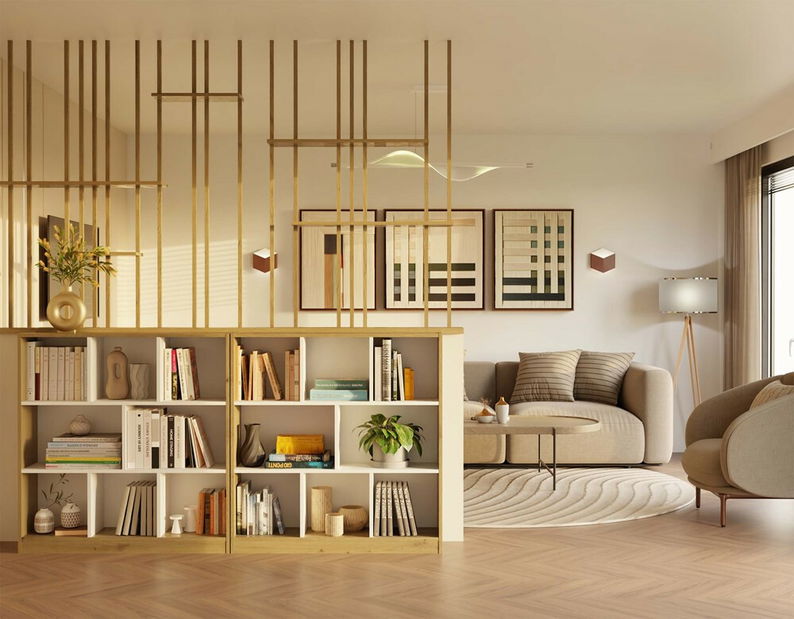 Regál Fragil 2 (dub artisan + bílá)