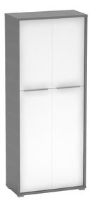 Policová skříň Hamila NEW TYP 07 (grafit + bílá)