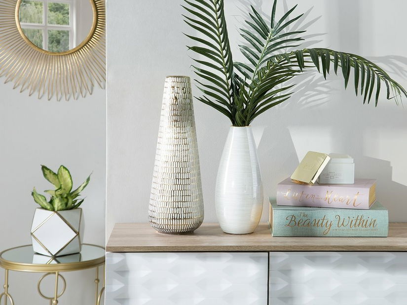 Váza ARABOA 34 cm (bílá)