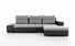 Rohová sedací souprava Ottaro (šedá + černá) (P)