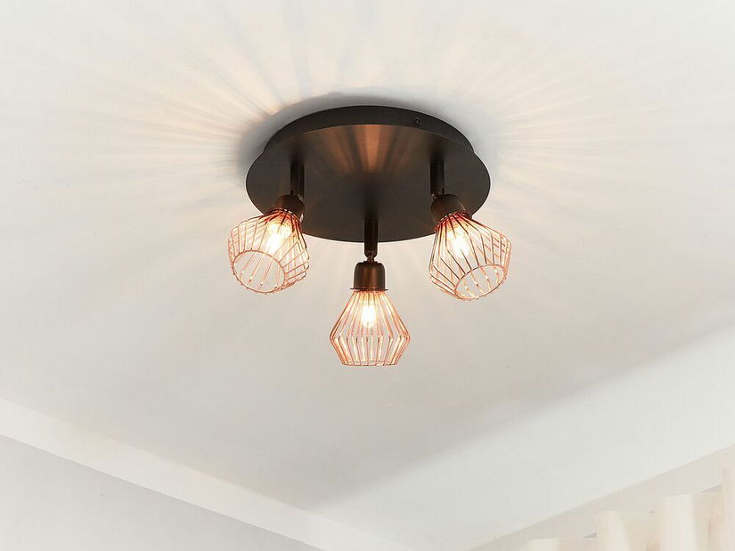 Závěsná lampa Ventura M (černá měděná)