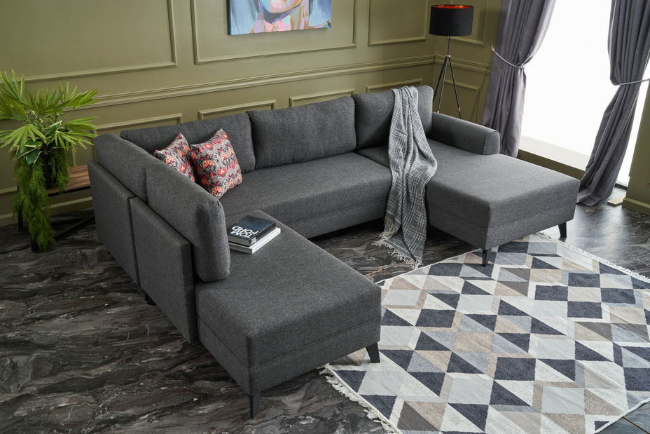 Rozkládací pohovka Belli (antracit)