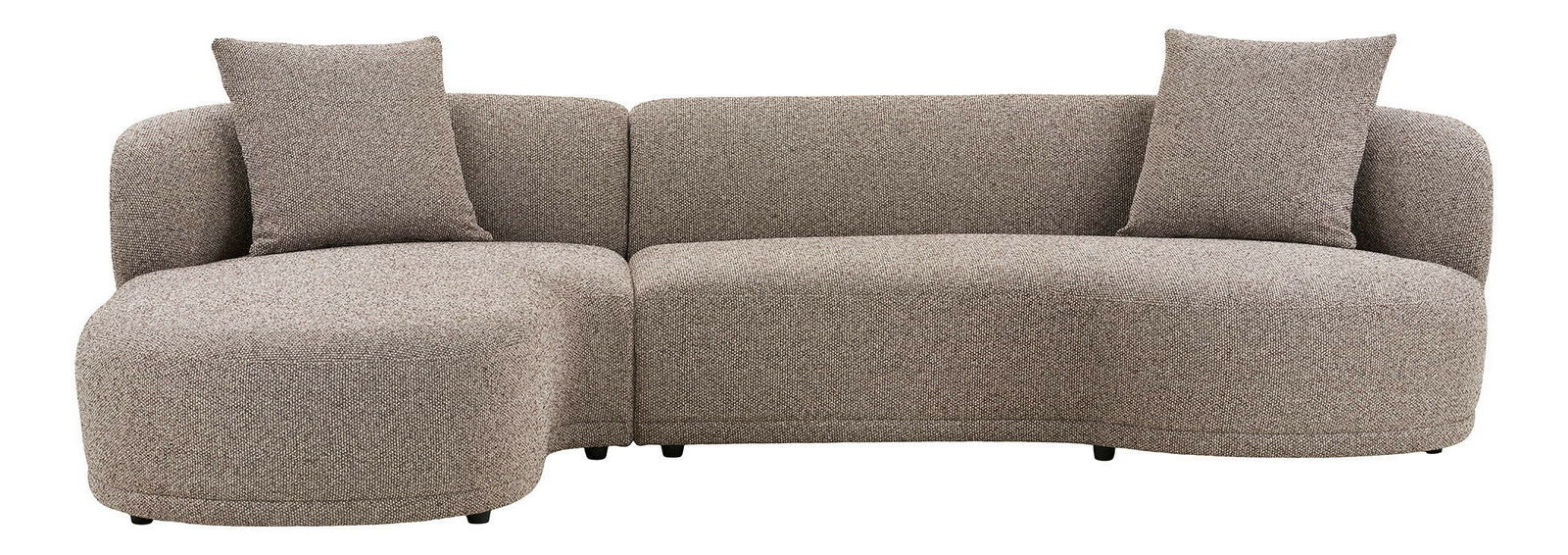 Rohová sedací souprava (L) Kaveria (hnědá)