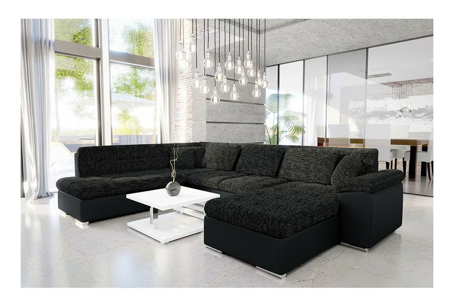 Rohová sedačka U Talina s funkcí spaní (L) (ekokůže Soft 011 + Majorka 03)