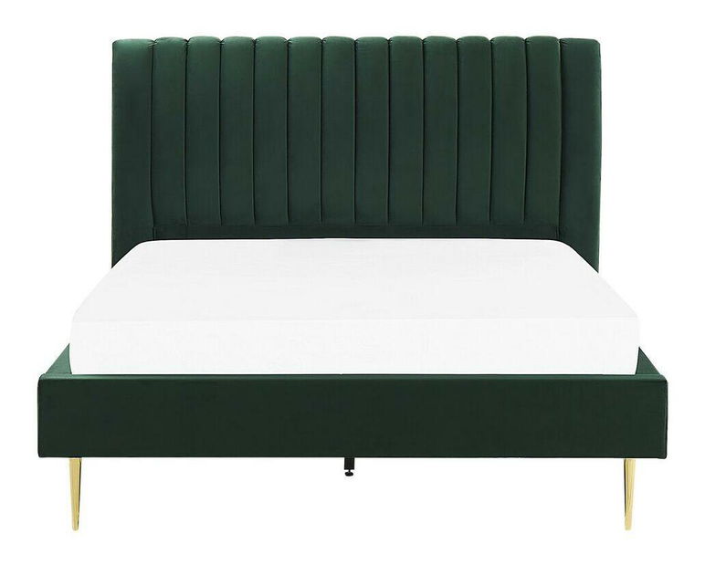 Manželská postel 160 cm Marvik (zelená)