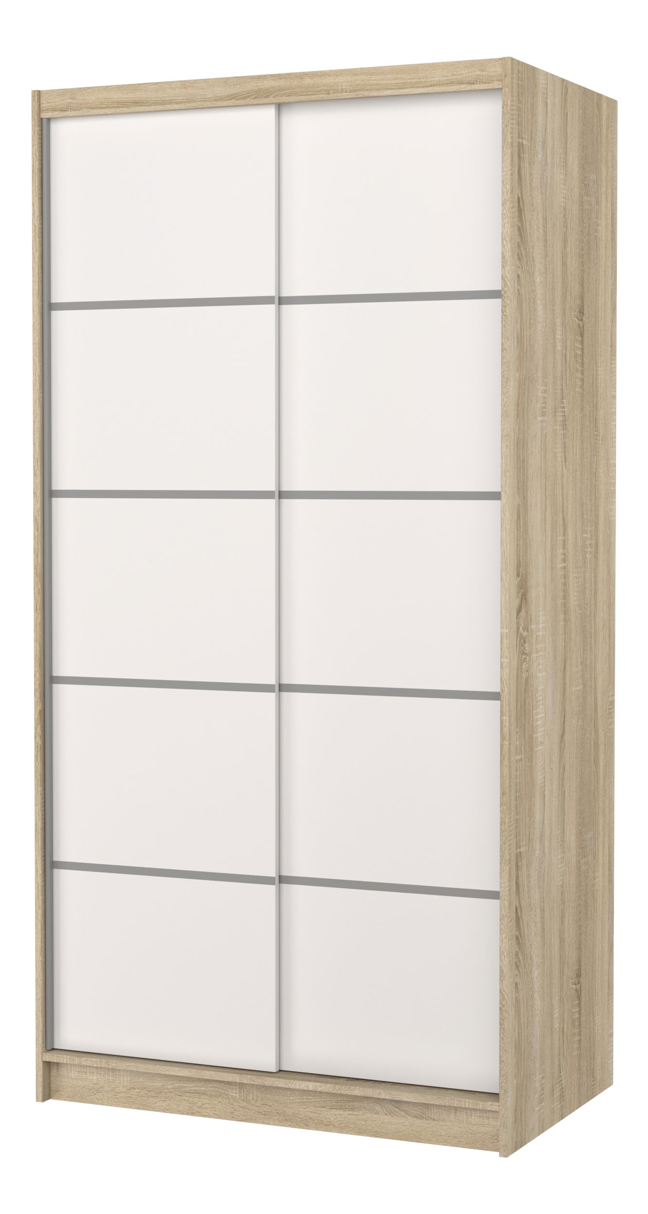 Šatní skříň Remea (dub sonoma + bílá)