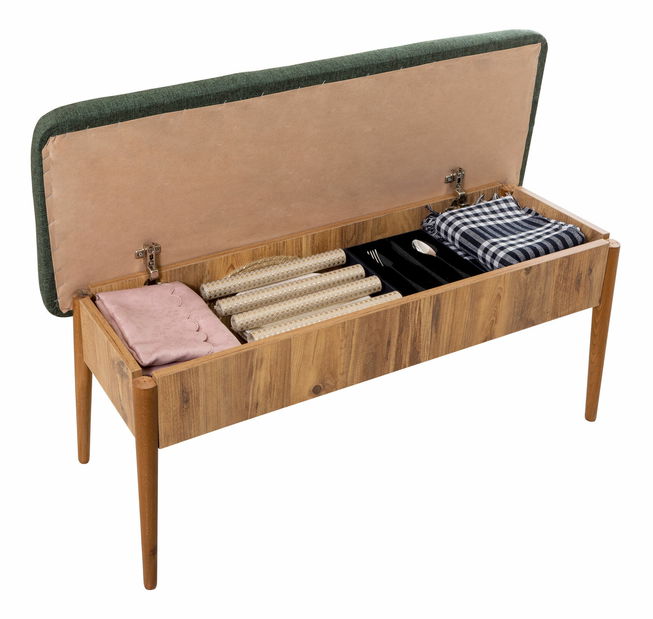 Jídelní set Vlasta 1 (borovice antlantic + zelená) (pro 4 osoby)