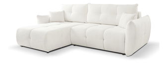 Rohová sedací souprava Basical (bílá) (L)