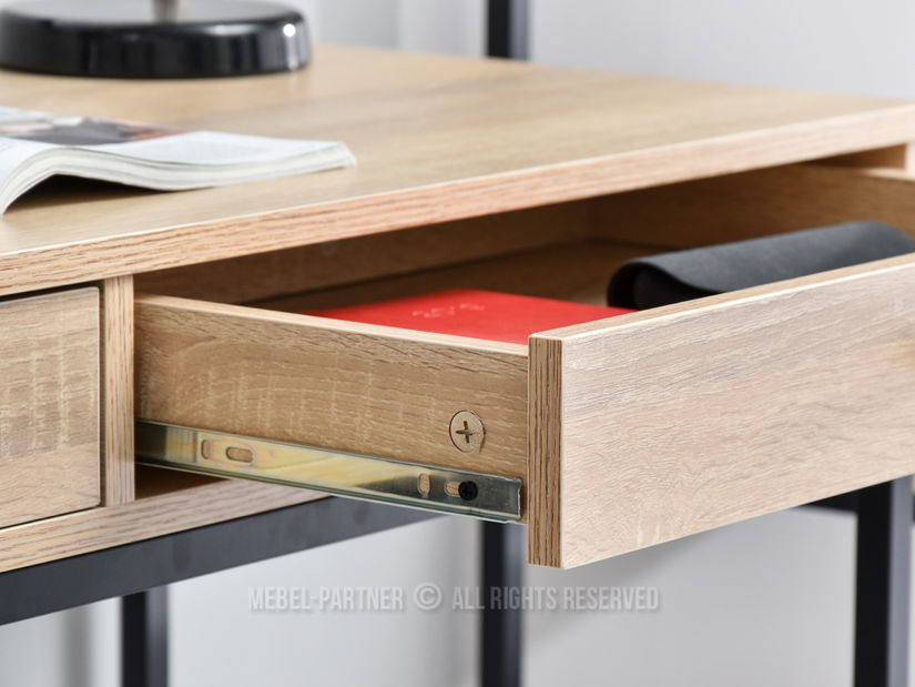 PC stolek Kaplan (dub + černá)