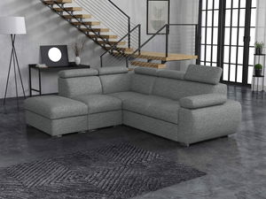 Rohová sedačka Gozo 2RR1P (tmavě šedá) (s úl. prostorem) (L)