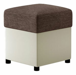 Taburet 35x35 cm Ron Typ 06 (černá + šedá)