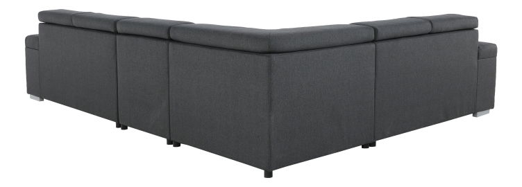 Rohová sedací souprava Cirdi (tmavě šedá) (P)