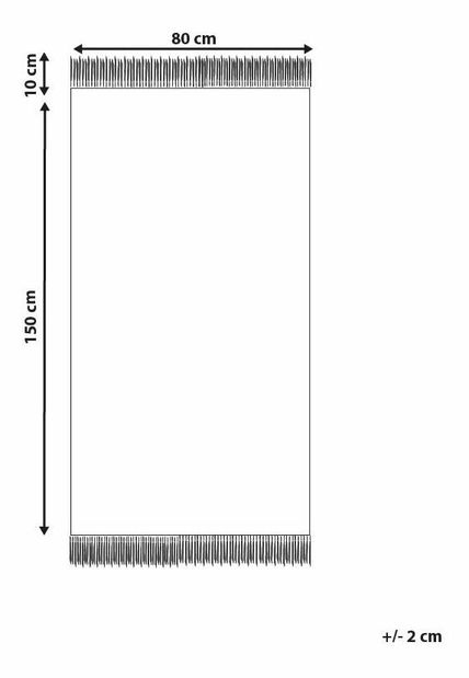 Koberec 80 x 150 cm Sazlak (béžová)