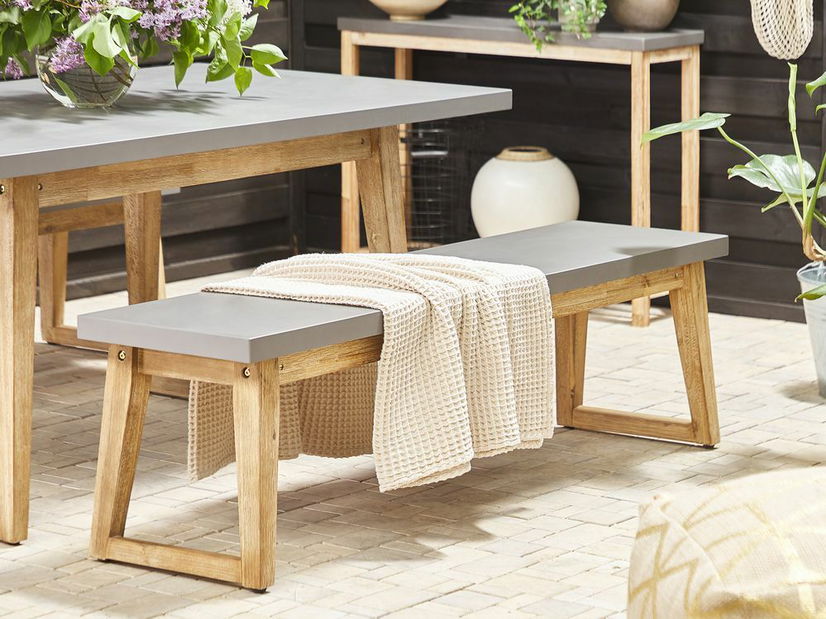 Zahradní lavička 160 cm Olimpie (šedá)