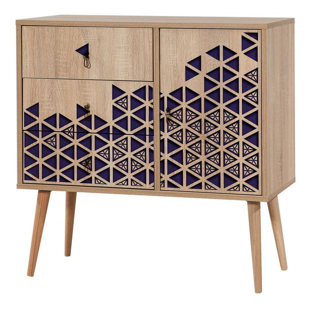 Komoda Valentina 123 (dub sonoma)