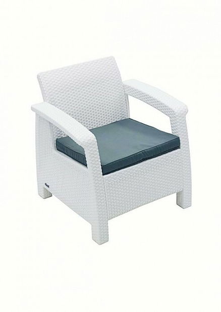 Zahradní nábytek Corfu Lounge set II. 1+6 (bílá) (um. Ratan) *polštáře ZDARMA