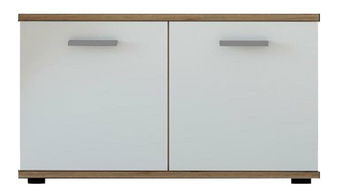 Botník (skříňka na boty) IRIS (dub wotan + bílá)