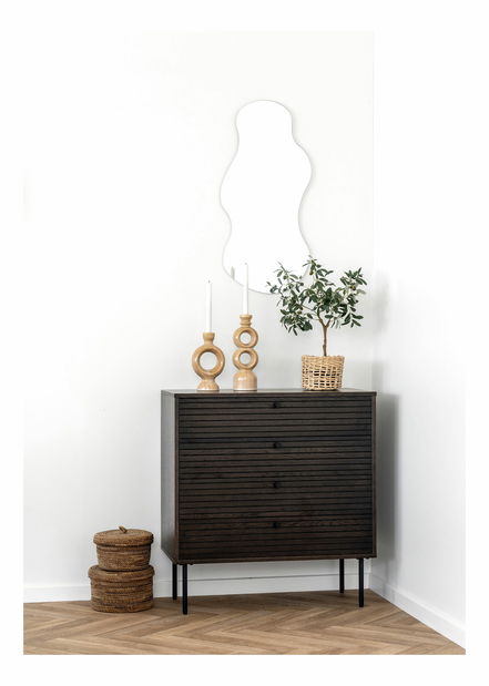 Komoda Ksitina 5 (tmavě hnědá)