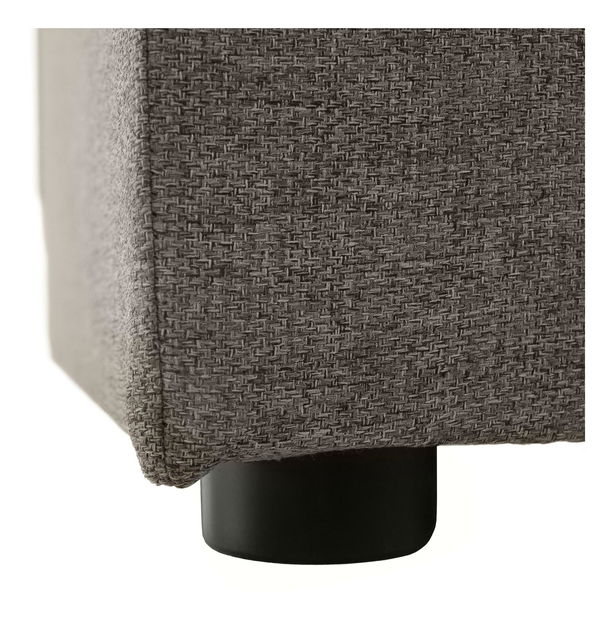 Rozkládací pohovka Elevo (hnědá) (s úl. prostorem)