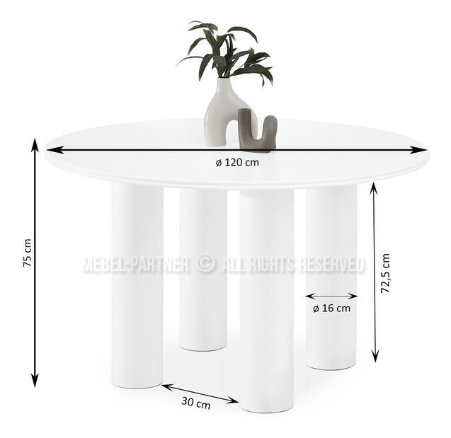 Jídelní stůl Subregional (bílá)