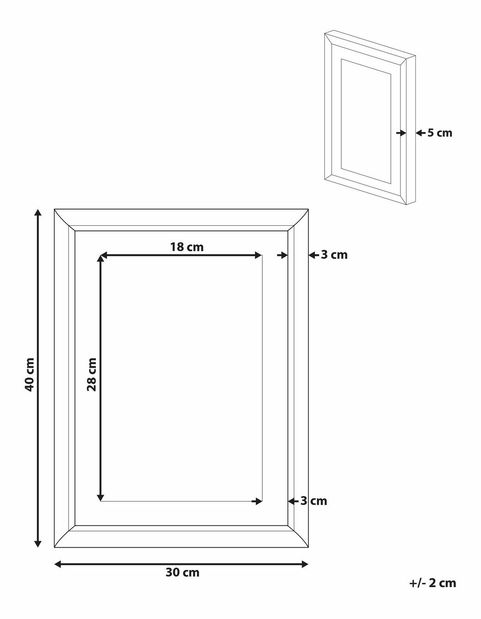 Obraz 30x40 cm HIMMO (šedá)
