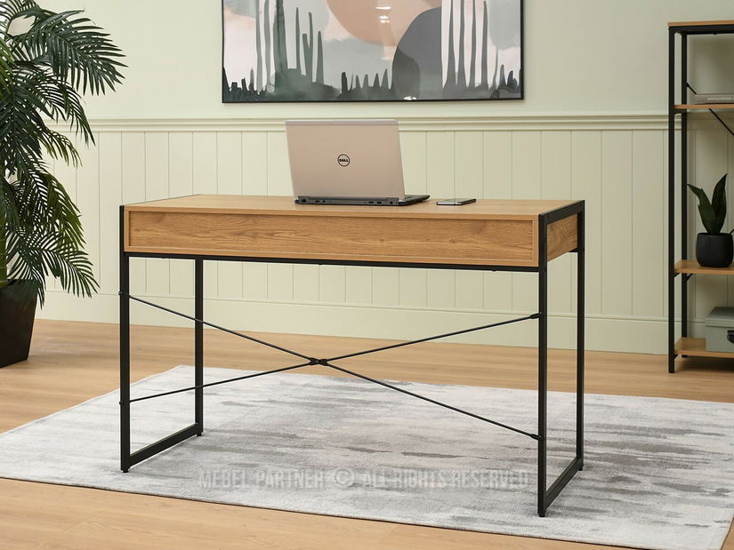 PC stolek Nills (dub + černá)